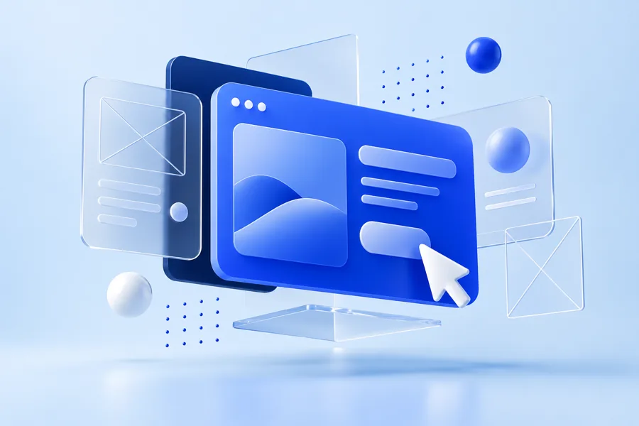 Concept illustration for UI/UX design