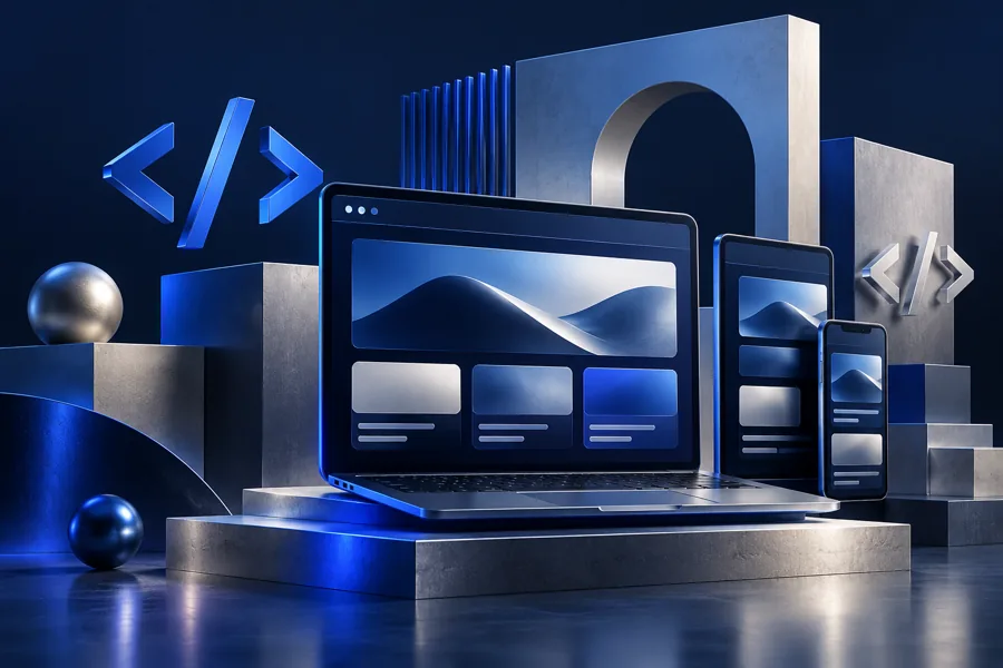 Concept illustration for Web development